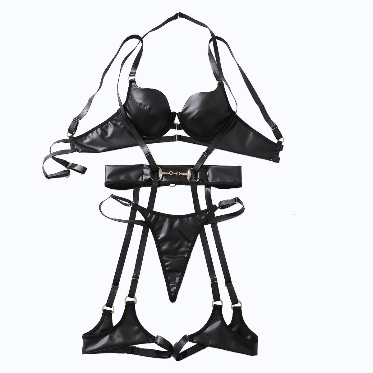 Queen Halter Binding Sexy Lingerie Suit