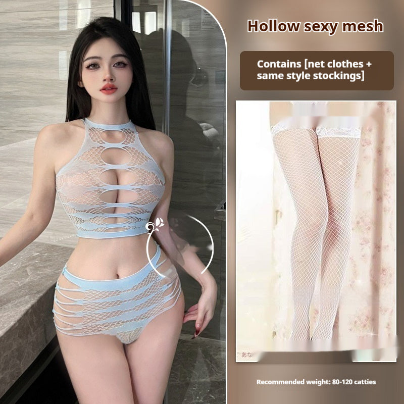 Sexy Lingerie Free See-through Hollow Sexy Pajamas For Women